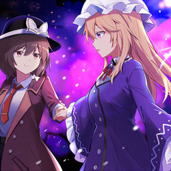 This is a pixiv picture whose title is 『こちら秘封探偵事務所』最終章「深秘録編」第11話更新!.