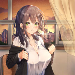 This is a pixiv picture whose title is 「じゃあ...しよっか？」.