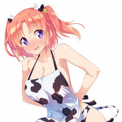 This is a pixiv picture whose title is ウシコス×夜ノ森小紅.