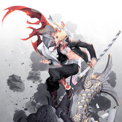 This is a pixiv picture whose title is 炎柱.