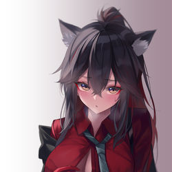 This is a pixiv picture whose title is 德克萨斯与博士涩涩的日常 01.