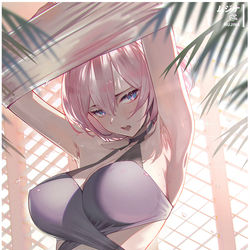 This is a pixiv picture whose title is ムジナ水着.