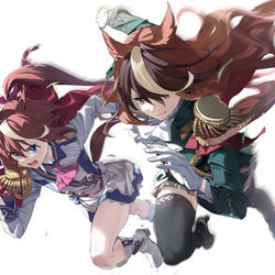 This is a pixiv picture whose title is 「いつかは憧れも君も越えてゆくよ」.