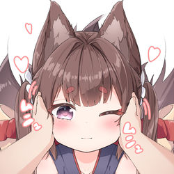 This is a pixiv picture whose title is ほっぺムニムニ天城ちゃん.