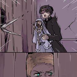 This is a pixiv picture whose title is ドナさん視点.