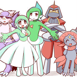 This is a pixiv picture whose title is エルサナ劇場10周年記念.