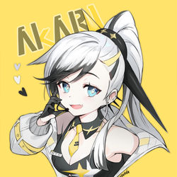 This is a pixiv picture whose title is vtuber 魂結灯.