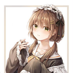 This is a pixiv picture whose title is 「この服私に大きすぎるんじゃない…？」.