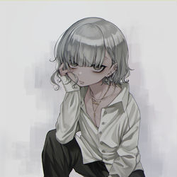 This is a pixiv picture whose title is 烟くん.