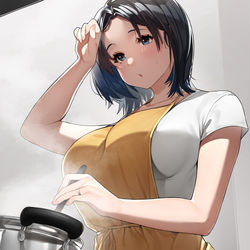 This is a pixiv picture whose title is 近所の人妻さん.