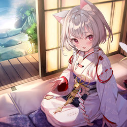This is a pixiv picture whose title is やおよろ温泉郷.