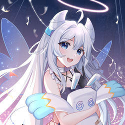 This is a pixiv picture whose title is 姬兔同台（）.