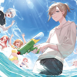 This is a pixiv picture whose title is summer.