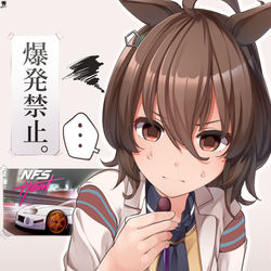 This is a pixiv picture whose title is 作業中は袖に気を付けよう.
