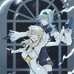 This is a pixiv picture whose title is Eula Lumine Dancing.