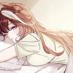 This is a pixiv picture whose title is まだねむい….