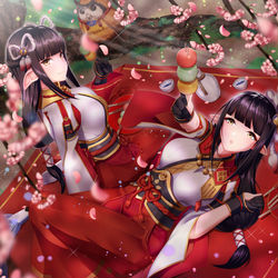 This is a pixiv picture whose title is モンハンRise　ヒノエ＆ミノト.