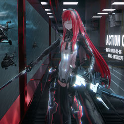 This is a pixiv picture whose title is 薇拉· Protocol.