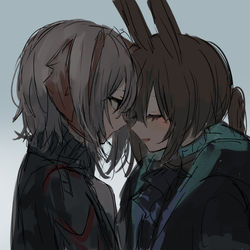This is a pixiv picture whose title is 率直でない(短漫).
