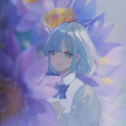 This is a pixiv picture whose title is 睡莲.