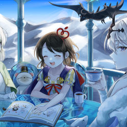 This is a pixiv picture whose title is 北境でのティーパーティー.
