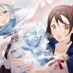 This is a pixiv picture whose title is 氷の魔法.