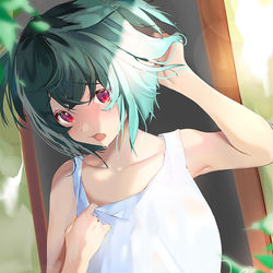 This is a pixiv picture whose title is あっつ〜.