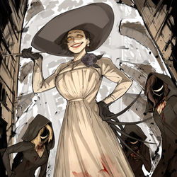 This is a pixiv picture whose title is 城の貴婦人.