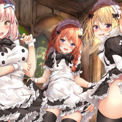 This is a pixiv picture whose title is なかよし部.
