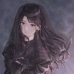 This is a pixiv picture whose title is 煙雨.