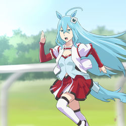 This is a pixiv picture whose title is ウタヒメエーアイ.