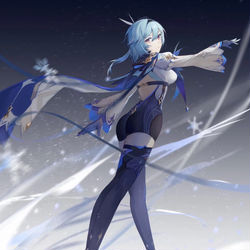 This is a pixiv picture whose title is ❄️.