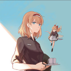 This is a pixiv picture whose title is 白沢アリ.