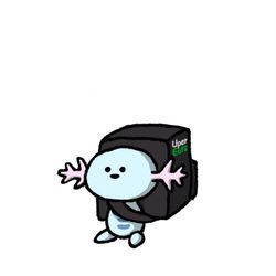 This is a pixiv picture whose title is no.1296 『 ウーパーイーツ。』.