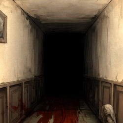 This is a pixiv picture whose title is 人形館.