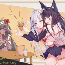 This is a pixiv picture whose title is 2周年.