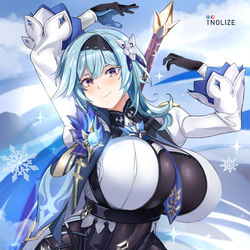 This is a pixiv picture whose title is Thick Eula\\\豊満なエウルア.