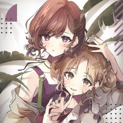 This is a pixiv picture whose title is 雛菜と円香🌿.