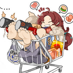 This is a pixiv picture whose title is 🛒.