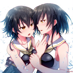 This is a pixiv picture whose title is 伊14×伊13.