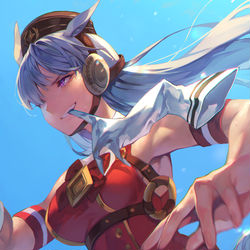 This is a pixiv picture whose title is 手袋は咬むもの.