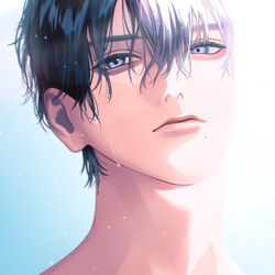 This is a pixiv picture whose title is 水も滴る.