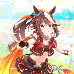 This is a pixiv picture whose title is トウカイテイオー.