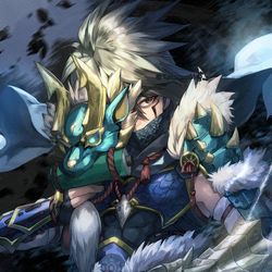 This is a pixiv picture whose title is MONSTER HUNTER RISE　ウツシ教官.