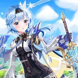 This is a pixiv picture whose title is Eula ❄️.