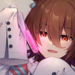 This is a pixiv picture whose title is タキオンの研究.