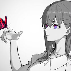 This is a pixiv picture whose title is Lost butterfly.