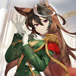 This is a pixiv picture whose title is 会長.