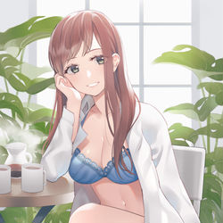 This is a pixiv picture whose title is おはよう、ねぼすけさん.