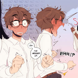 This is a pixiv picture whose title is Nagatoro: Persuasion.